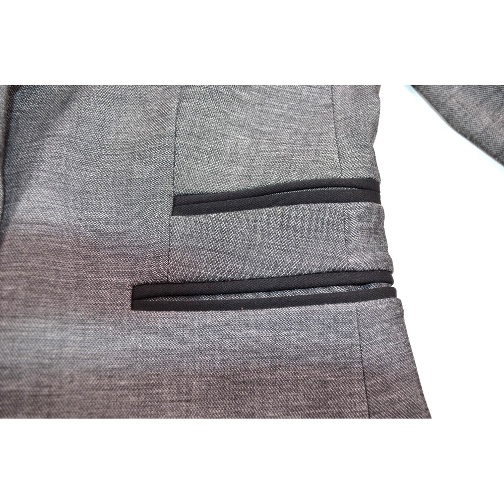 Express Gray 2pcs Skirt & Jacket Set Womens Size 2 Poly Cotton Viscose Spandex - Picture 12 of 16